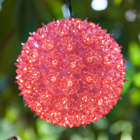 6" Light Sphere, 50 Pink T5 LED Lights