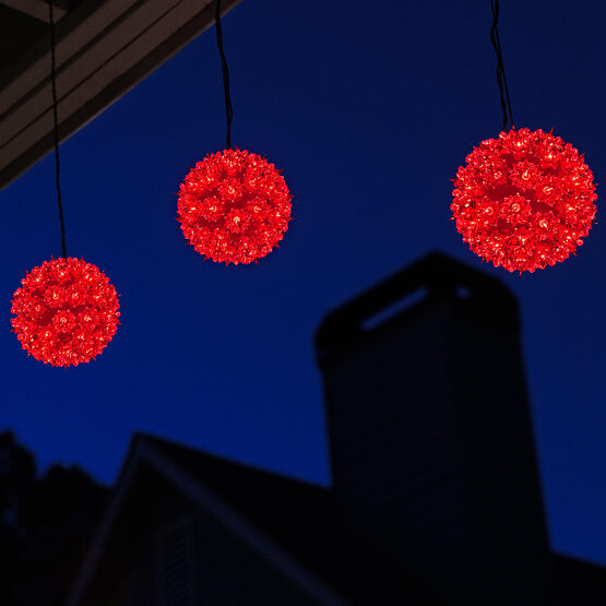 6" Light Sphere, 50 Red T5 LED Lights