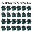 24' Wide Angle LED Mini Lights, Multicolor, Green Wire, Contractor Pack