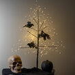 3' Black Fairy Light Tree, Warm White LED Lights 