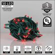 Red Outdoor LED String Lights, 50 ct, 5MM