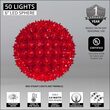 6" Light Sphere, 50 Red T5 LED Lights