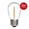 S14 120V Dimmable Shatterproof Vintage Filament LED Light Bulb, Warm White, 25-Pack