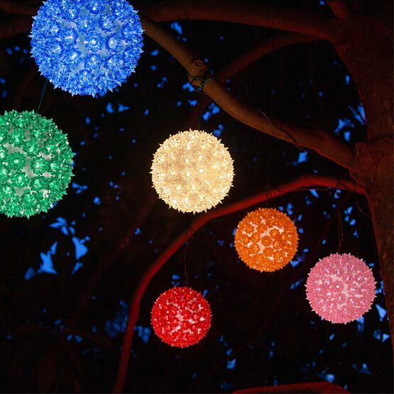 6" Light Sphere, 50 Pink T5 LED Lights