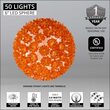 6" Light Sphere, 50 Amber T5 LED Lights