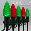 OptiCore C9 LED Walkway Lights, Green / Red, 50', 5" PathPRO Stakes