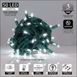 Cool White Outdoor LED String Lights, 50 ct, 4" Spacing, 5MM