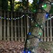 26' Wide Angle LED Mini Lights, Blue, Green, Cool White, Green Wire