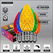 C7 OptiCore LED Light Bulbs, Multicolor, E12 Base, Box of 25