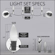 Smooth OptiCore C9 Commercial LED String Lights, Pink, 100 Lights, 100'