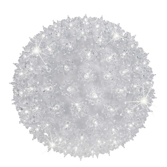 6" Light Sphere, 50 Twinkle Cool White T5 LED Lights