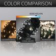 Cool White Outdoor LED String Lights, 50 ct, 4" Spacing, 5MM