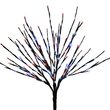 36" Brown Willow LED Lighted Branches, Red / White / Blue Lights, 1 pc