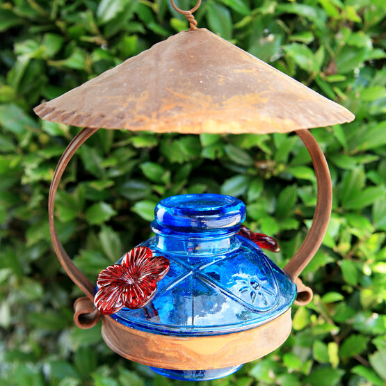 pot de creme glass hummingbird feeder with shelter yard envy pot de creme glass hummingbird feeder with shelter yard envy