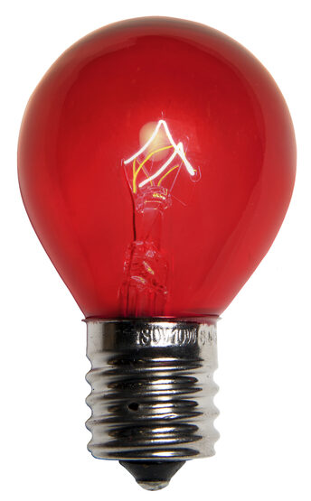 S11 Colored Party Bulbs, Red