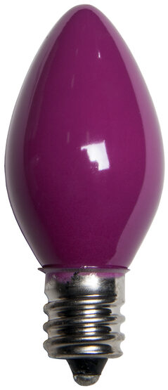 C7 Light Bulb, Purple Opaque