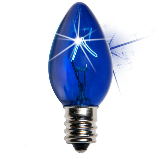 C7 Light Bulb, Blue Twinkle
