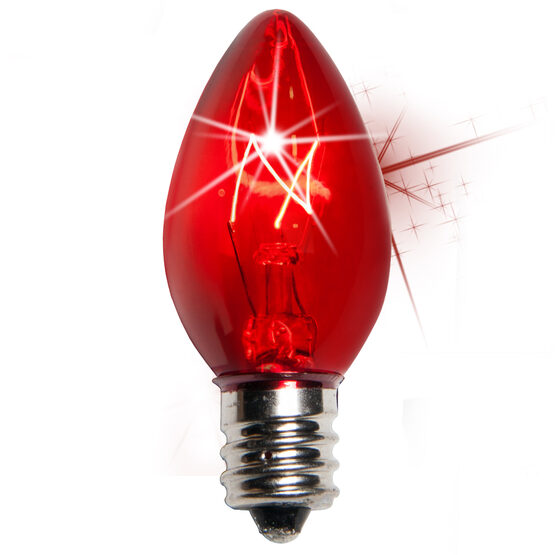 C7 Light Bulb, Red Twinkle