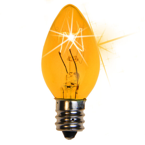 C7 Light Bulb, Yellow Twinkle