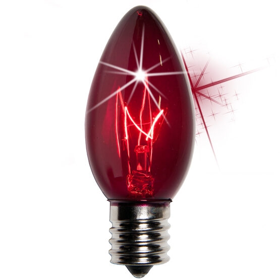 C9 Light Bulb, Purple Twinkle