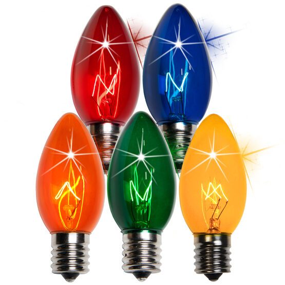 C9 Light Bulb, Multicolor Twinkle