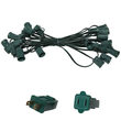 C9 Outdoor Light String, Green Wire
