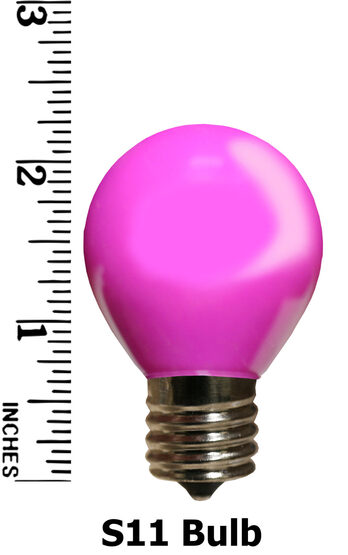 S11 Colored Party Bulbs, Purple Opaque
