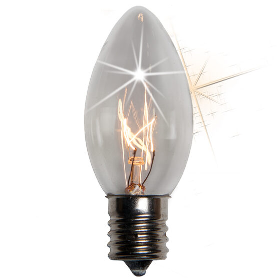 C9 Light Bulb, Clear Twinkle