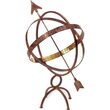 Hammered Antique Copper Wrought Iron Armillary Sundial
