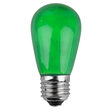 S14 Colored Party Bulbs, Green Opaque