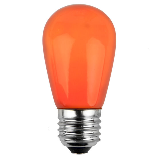 S14 Colored Party Bulbs, Orange Opaque