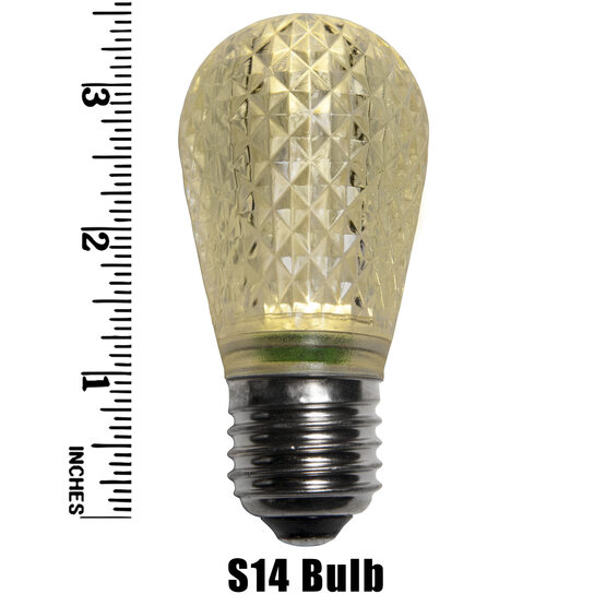 S14 T50 LED Patio Light Bulb, Warm White 