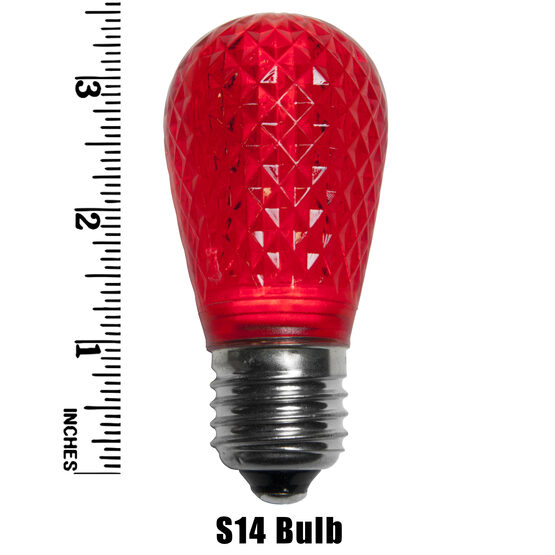 S14 T50 LED Patio Light Bulb, Red 