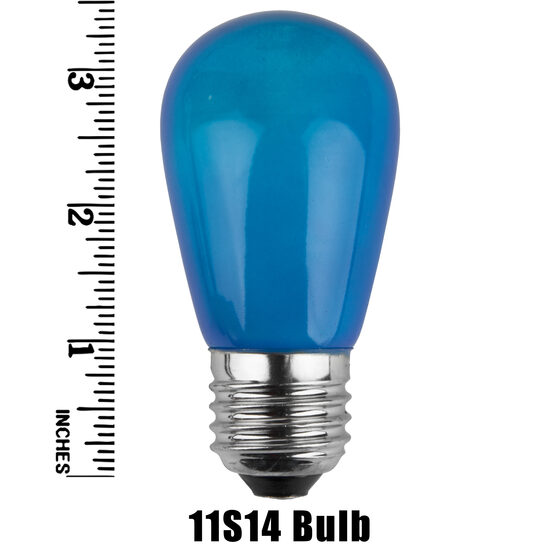 S14 Colored Party Bulbs, Multicolor Opaque