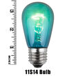 S14 Colored Party Bulbs, Teal