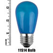 S14 Colored Party Bulbs, Blue Opaque