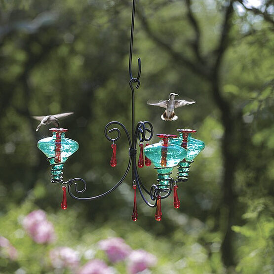 Chandelier Glass Hummingbird Feeder