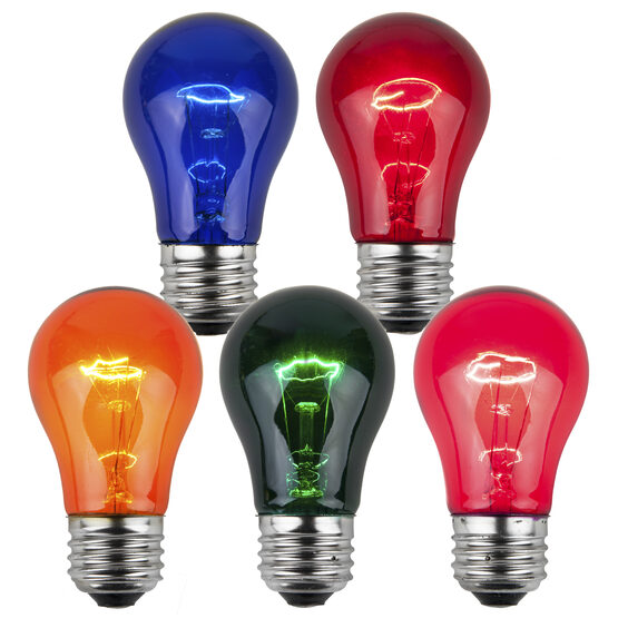 A15 Colored Party Bulbs, Multicolor
