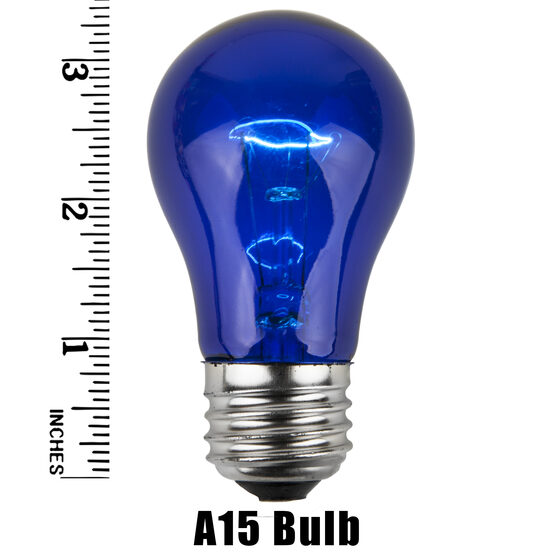 A15 Colored Party Bulbs, Blue