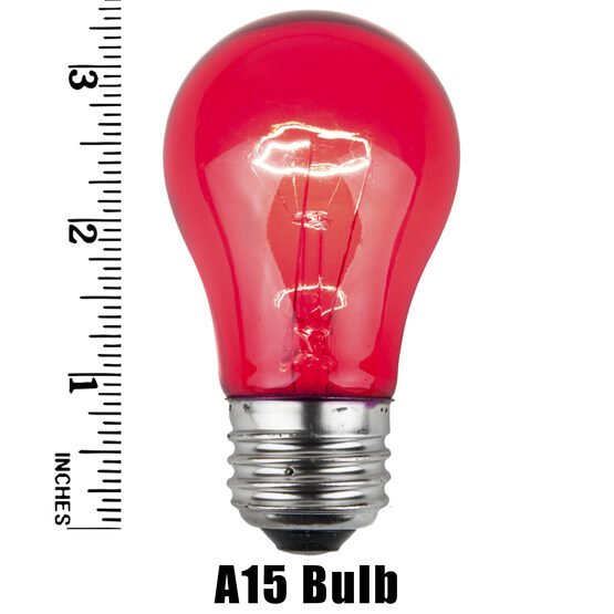 A15 Colored Party Bulbs, Pink