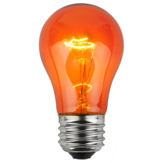 A15 Colored Party Bulbs, Amber