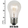 A15 Patio Light Bulbs, Clear