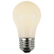 A15 Patio Light Bulbs, White Opaque