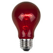 A19 Colored Party Bulbs, Red