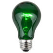 A19 Colored Party Bulbs, Green