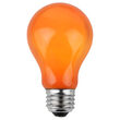 A19 Colored Party Bulbs, Orange Opaque