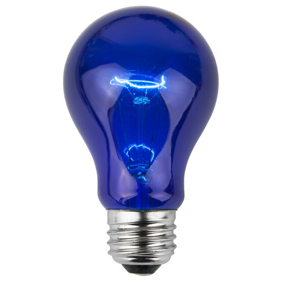A19 Colored Party Bulbs, Blue