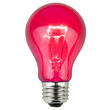 A19 Colored Party Bulbs, Pink