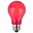 A19 Colored Party Bulbs, Pink Opaque