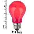 A19 Colored Party Bulbs, Pink Opaque